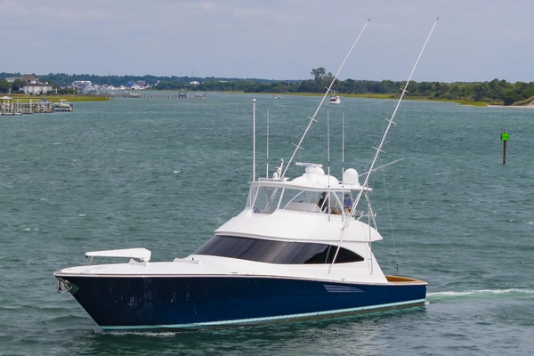 Photo of the 2024 Viking 72 Convertible "Fins Up"