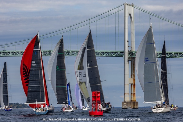 2024 J/45 racing on a reach