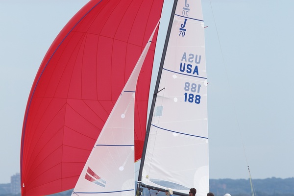 2013 J/70 port beam with kite