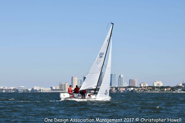 2013 J/70 upwind port tack