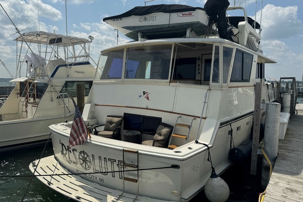 Resolute 63ft Hatteras Yacht For Sale