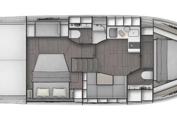 Bavaria SR 41 Coupe interior layout