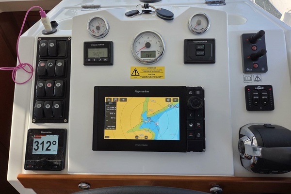 Inside helm station