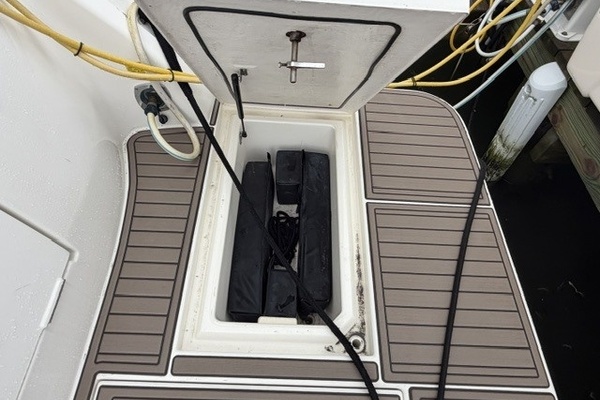Swim deck storage