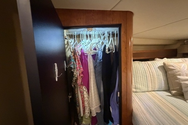 Forward berth port hanging locker