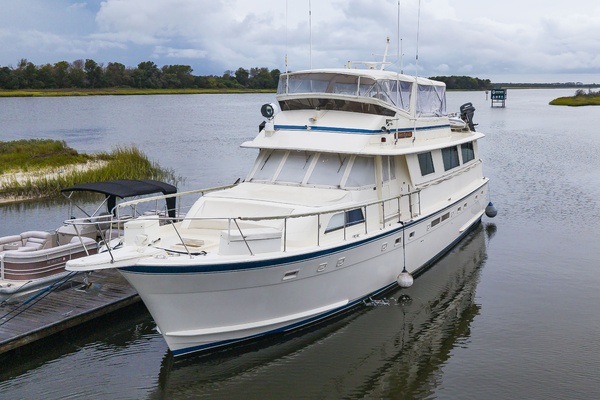 Great Karma 63ft Hatteras Yacht For Sale