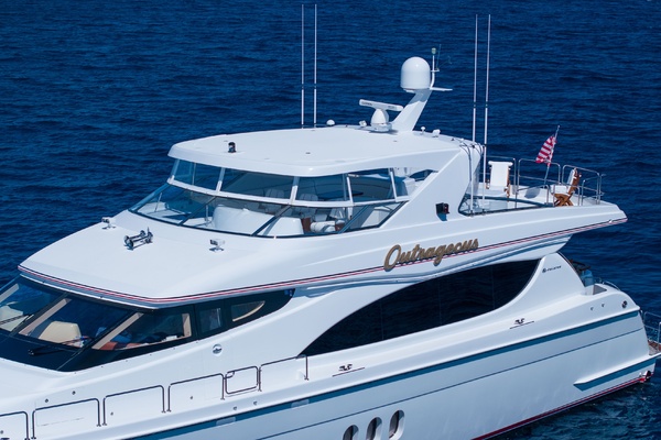 OUTRAGEOUS 80ft Hatteras Yacht For Sale