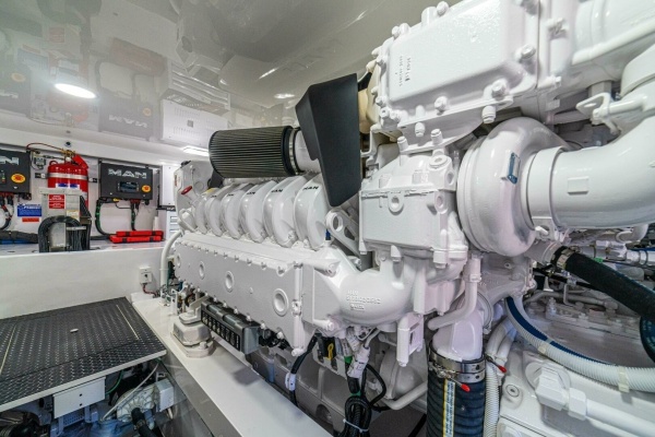 64 Viking Convertible Engine Room