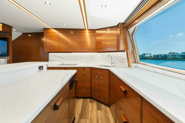 Viking 74 Convertible - Galley
