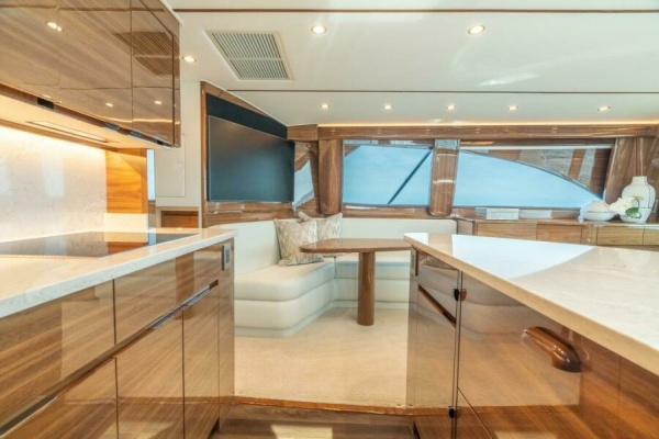 Viking 54 Convertible - Dinette and Galley