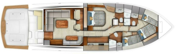 Viking 64 Sport Coupe - Layout