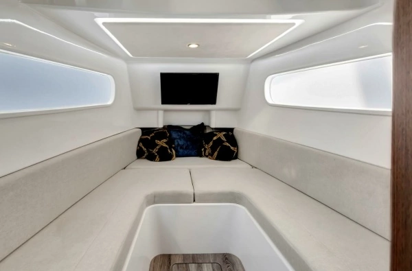 Photo of the 2023 Jupiter 43 Center Console "Aqua Toy"