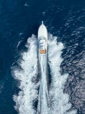 Viking 54 Sport Tower - Exterior Running Shot