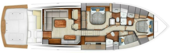Viking 64 Sport Coupe - Layout