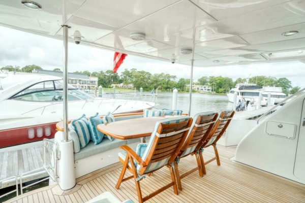 MAJESTIK 80ft Hatteras Yacht For Sale