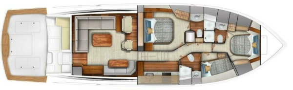 Viking 64 Sport Coupe - Layout