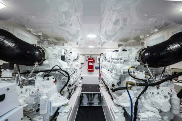 Viking 58 Convertible Engine Room