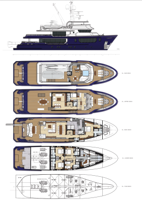 SEVEN SEAS 120ft RMK Marine Yacht For Sale