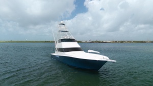 Bow View of Viking 65 Enclosed Bridge