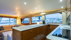 Spacious Galley with Marina Views