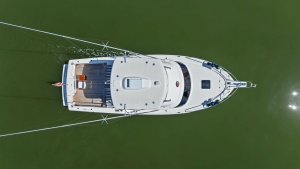Aerial View of Flybridge and Deck