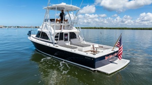 Aft View with Flybridge and Deck
