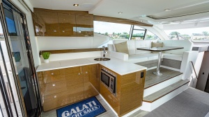 Cockpit Galley and Seating Area