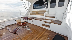 Spacious Aft Deck with Teak Flooring