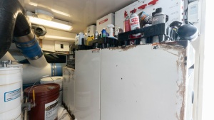Engine Room with Equipment Storage
