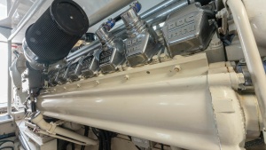 Engine Room with MTU Engine
