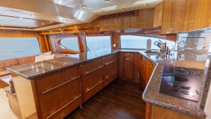 2007 Hatteras 68 Convertible- KEMOSABE- Galley