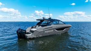 Aft View with Engine and Swim Platform