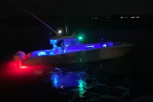 2013 Yellowfin 42 - night-running