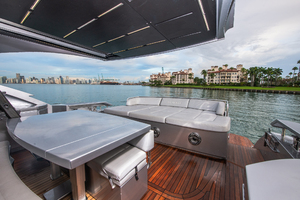 Pershing 82 Milagros - Aft Deck