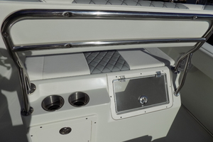 2017 Sailfish 2360 CC - Helm Chair Storage
