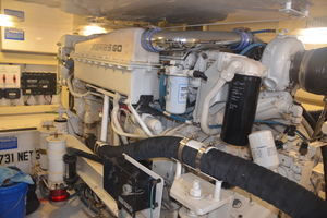 Viking 48- Dravas- Engine Room