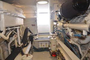 Viking 48- Dravas- Engine Room