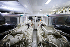 Princess 68-The J Sea-Engine Room