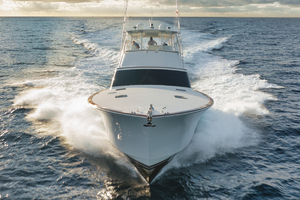 Whiticar 77 - Kings Blue - bow profile