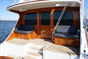 Whiticar 77 - Kings Blue - cockpit mezzanine