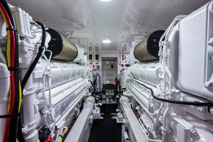 Viking 58-Double G-Engine Room
