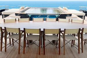 Loon 221' Main Aft Dining Deck Dining