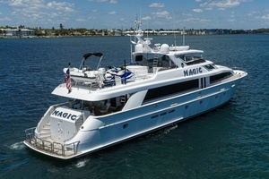 Hatteras 100 MAGIC - Starboard Aft Aerial profile