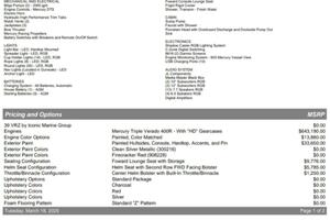 MAJOR PRICE ADJUSTMENT