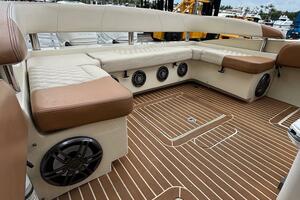 Luxurious 2013 Statement 35 Center Console boat interior wit
