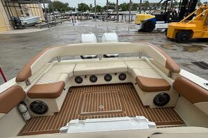 Luxurious 2013 Statement 35 Center Console boat interior wit