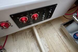 Control panel of 2013 Statement 35 Center Console boat with 