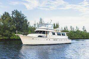 JUNKANOO 1987 Hatteras 70 Cockpit Motor Yacht Yacht For Sale in Fort Lauderdale FL