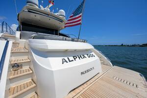 Princess V62-S Alpha Dog -  Transom