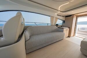 Luxurious interior of 2023 Azimut Fly 53 yacht with elegant 